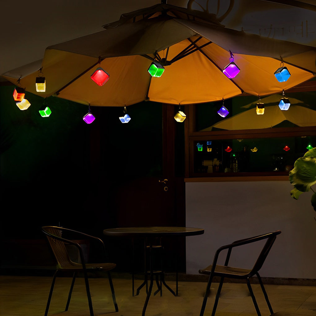 Conjunto 2 Apliques Solares LED Multicor à Prova de Água