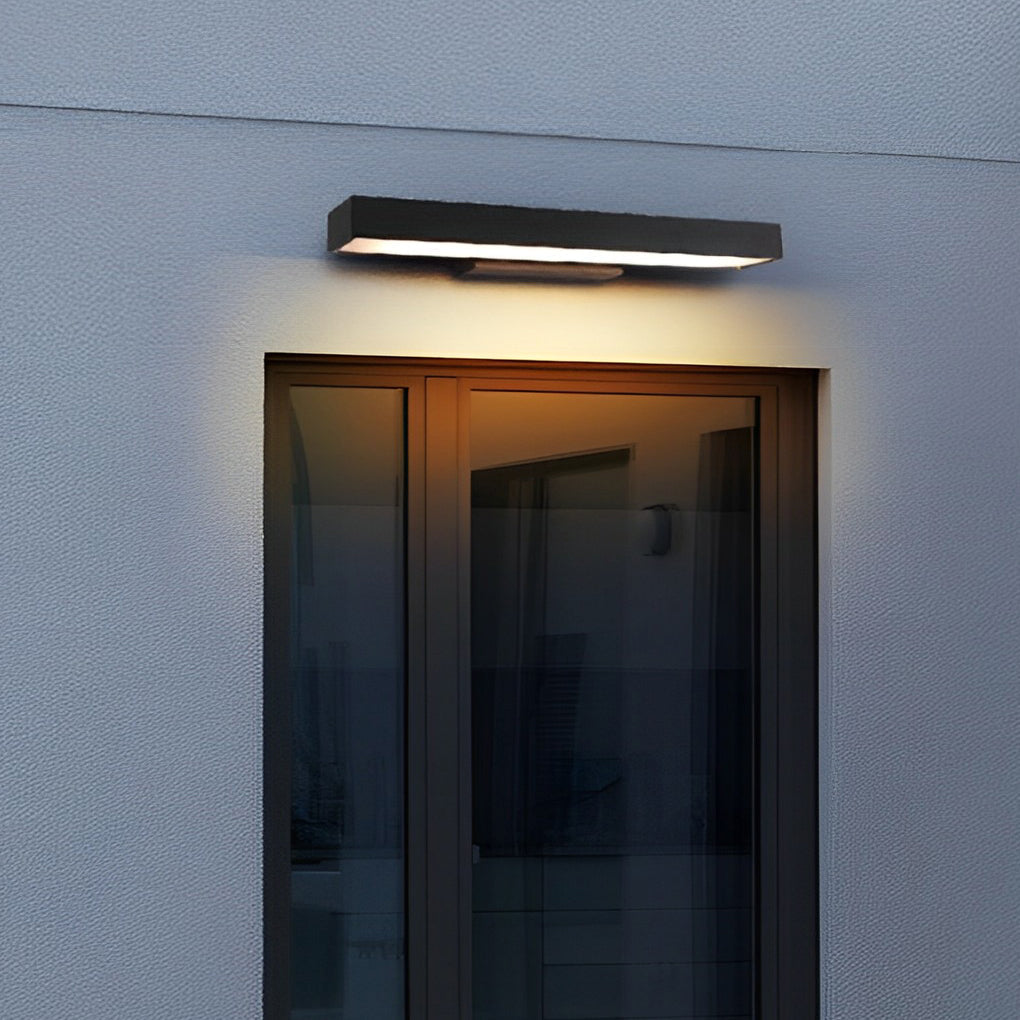 Aplique LED Linear Exterior Retangular – Preto