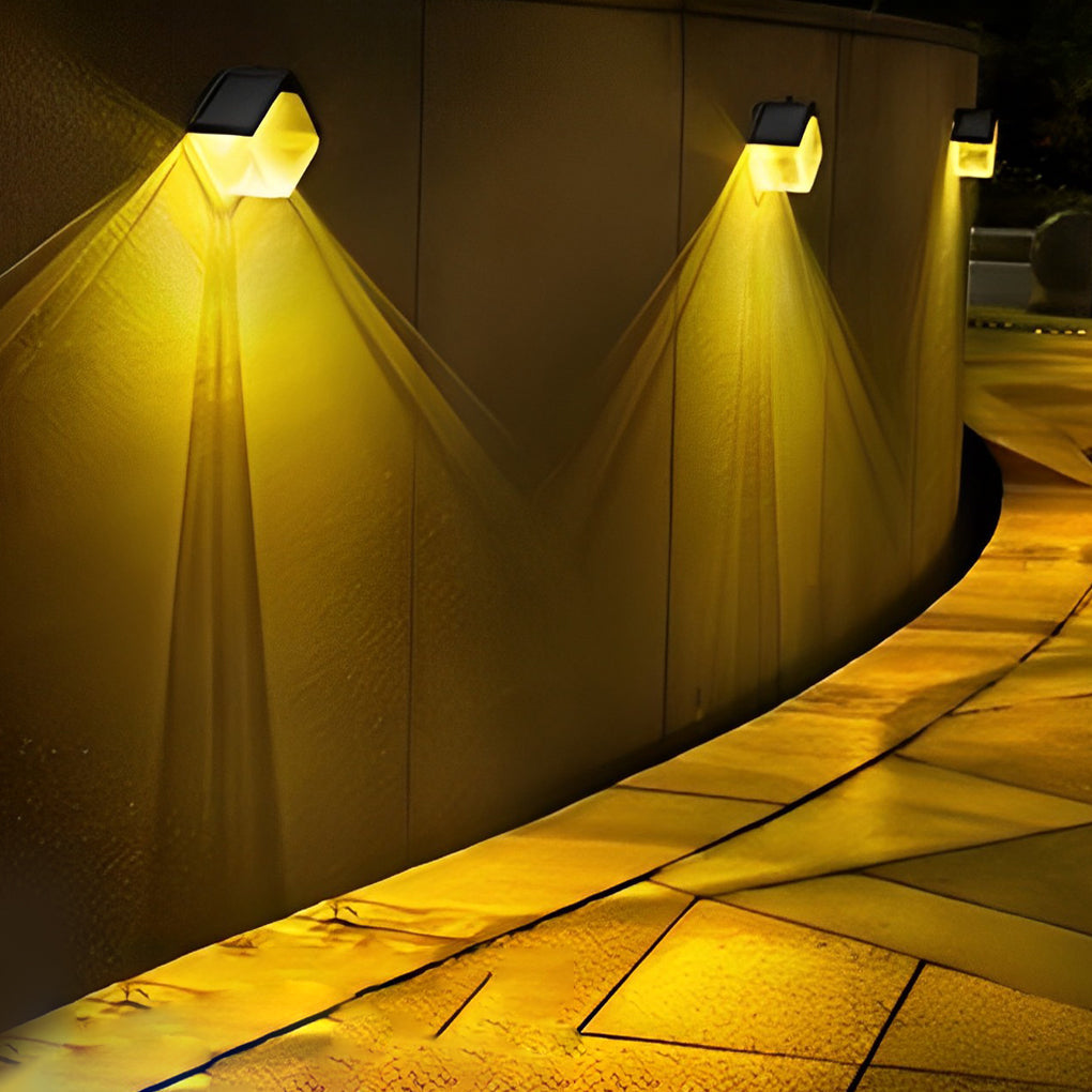 Conjunto 2 Apliques Solares LED Multicor à Prova de Água