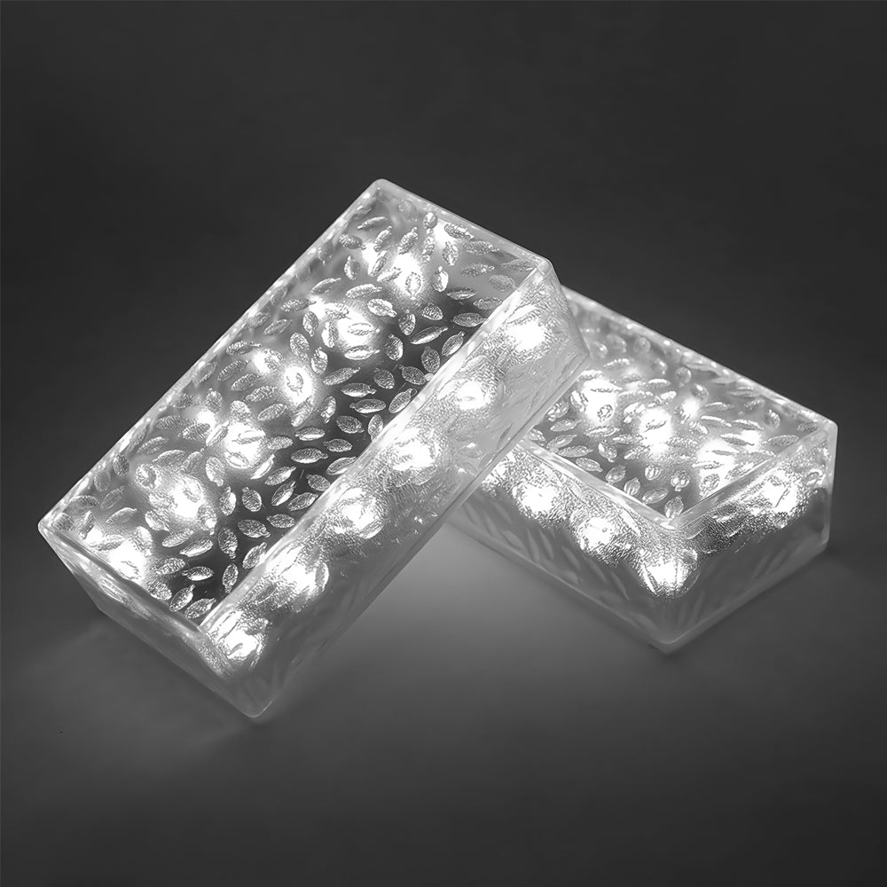 Conjunto 2 Luzes Solares LED para Escadas – Design Retangular