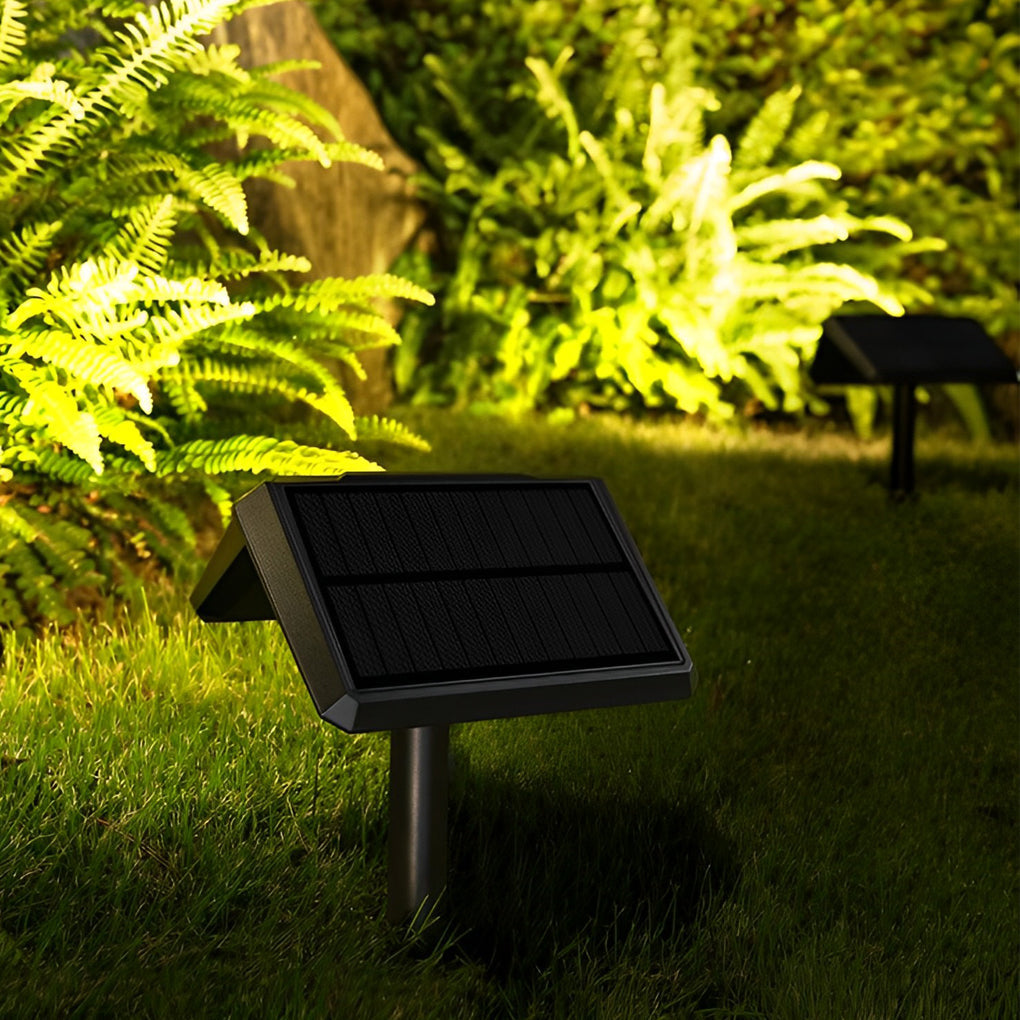 Conjunto 2 Candeeiros Solares LED Exterior IP65 – Preto Moderno