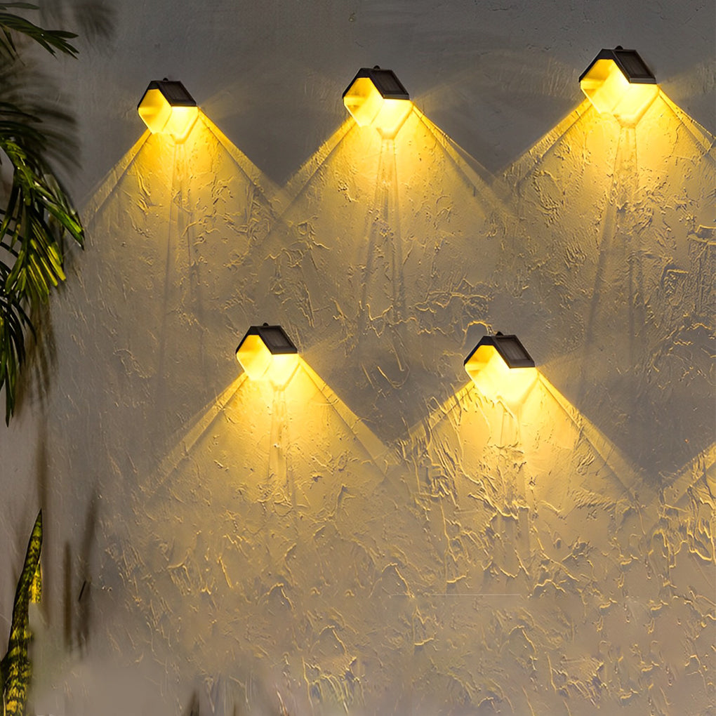 Conjunto 2 Apliques Solares LED Multicor à Prova de Água