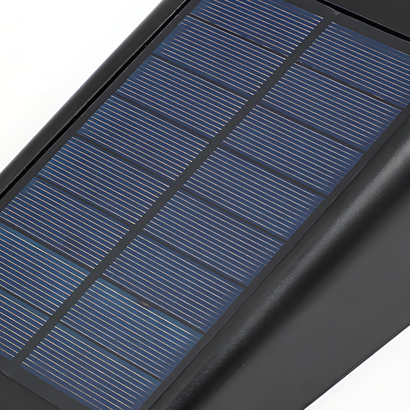 Aplique Solar LED Exterior Ajustável – Preto Moderno