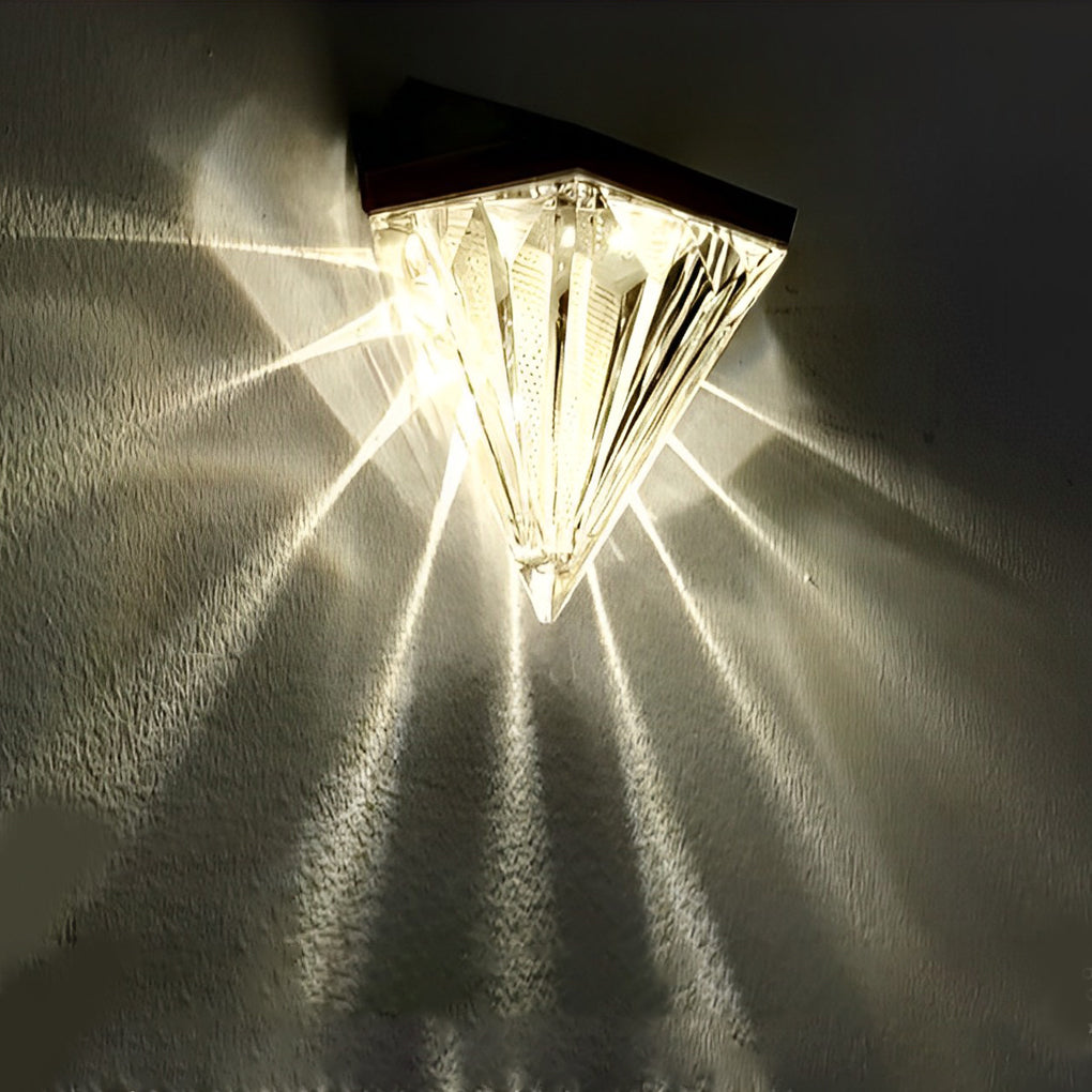 Conjunto 2 Apliques Solares LED Exterior Preto à Prova de Água