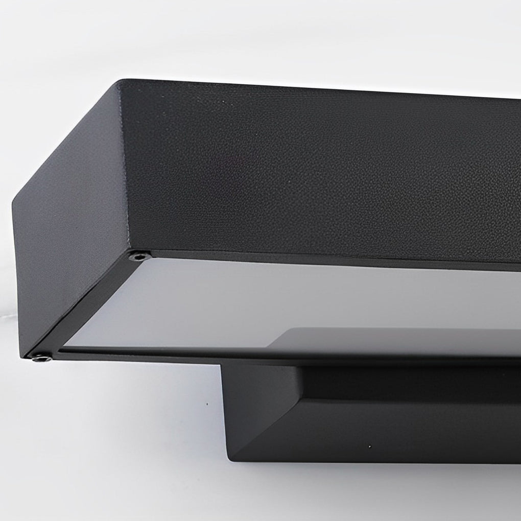 Aplique LED Linear Exterior Retangular – Preto