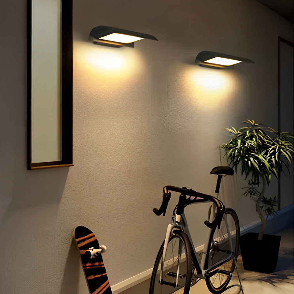 Aplique LED Exterior Curvo Minimalista – Preto