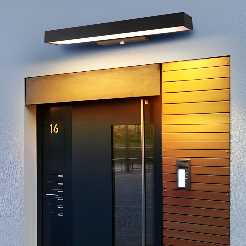 Aplique LED Linear Exterior Retangular – Preto