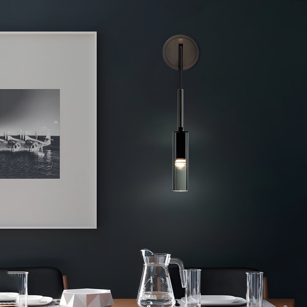 Aplique de Parede Nórdico em Cobre com Cabo