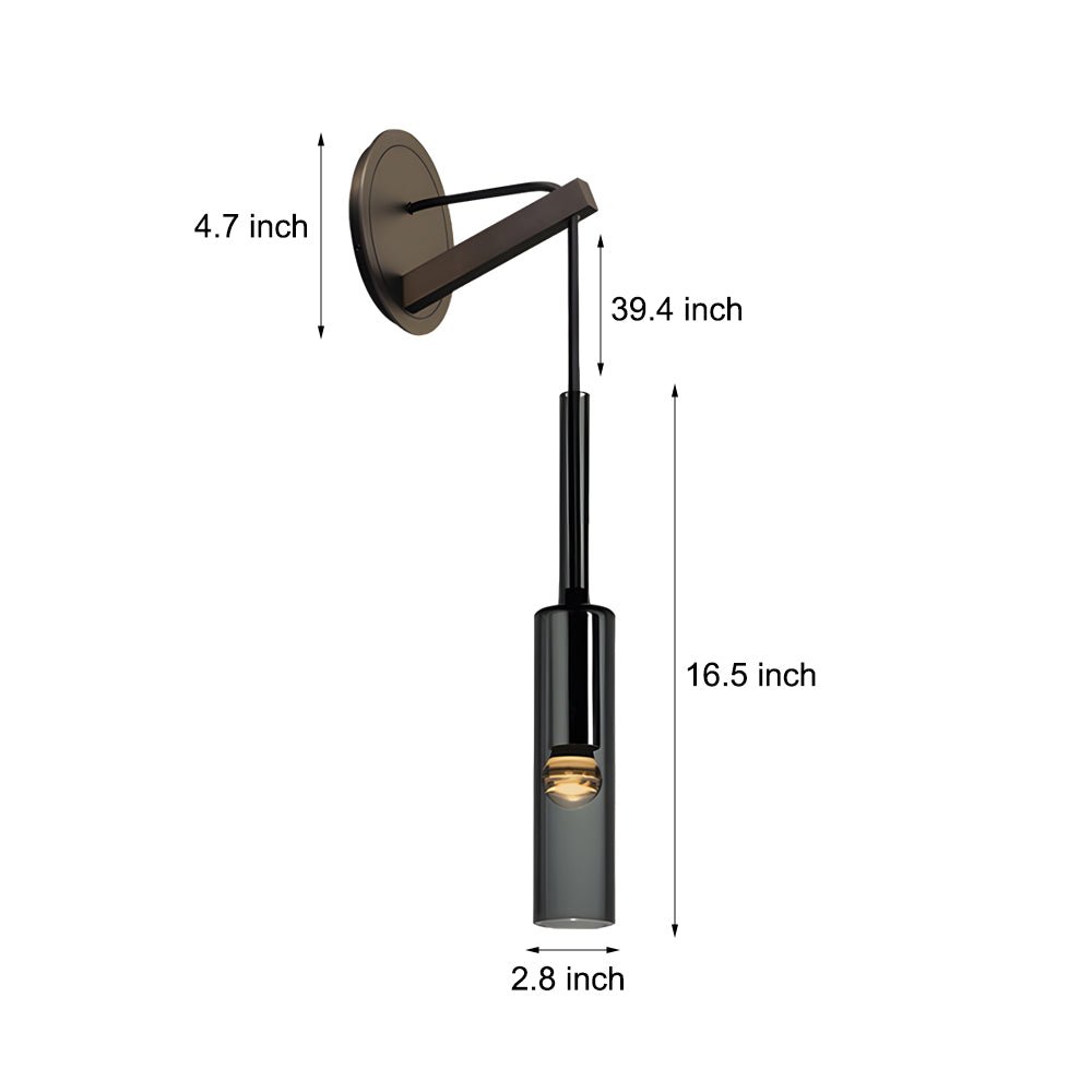 Aplique de Parede Nórdico em Cobre com Cabo