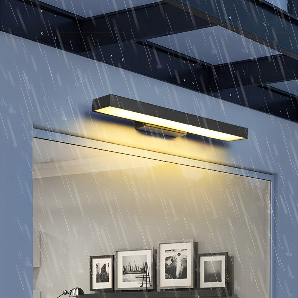 Aplique LED Linear Exterior Retangular – Preto